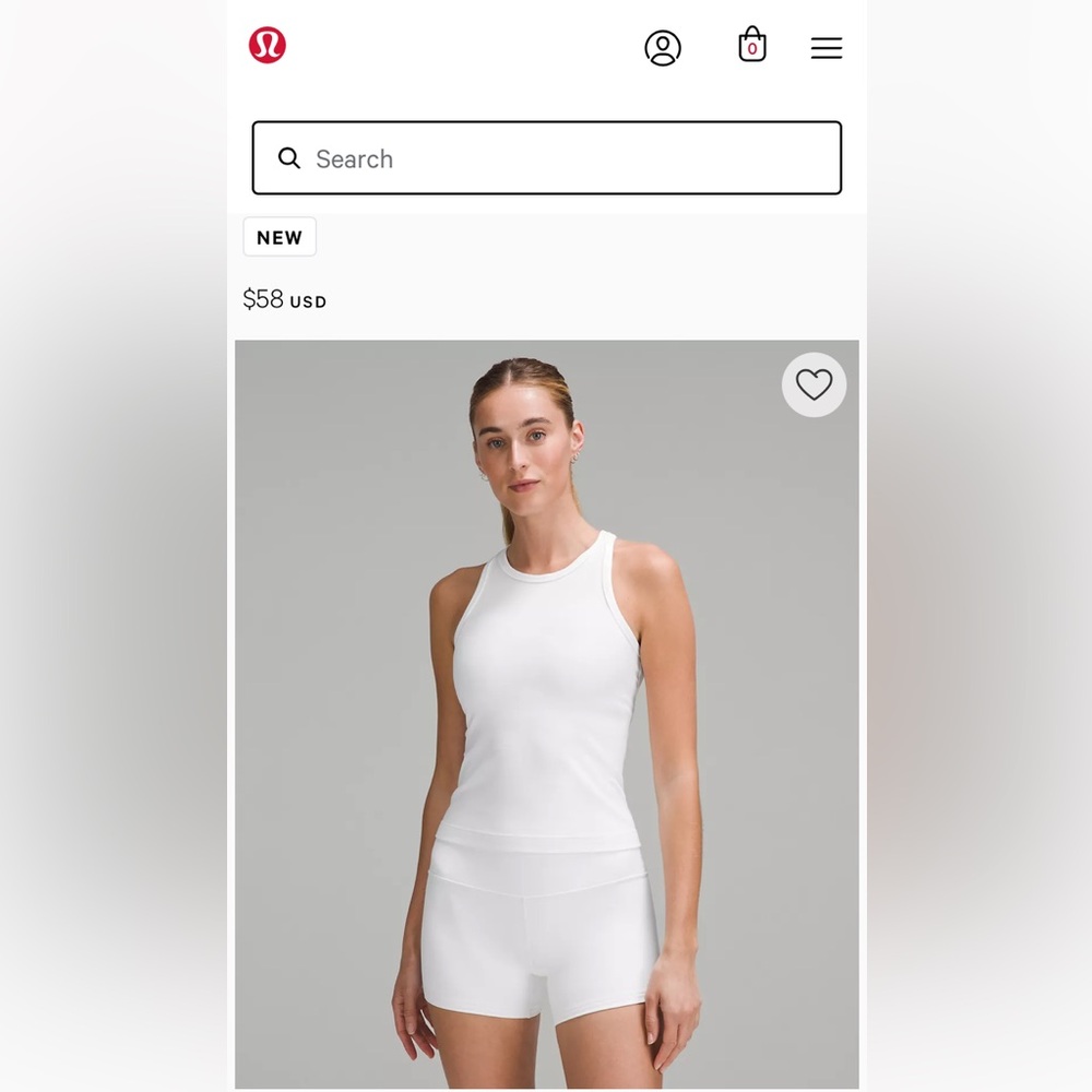 Lululemon Align Tank White Size 6